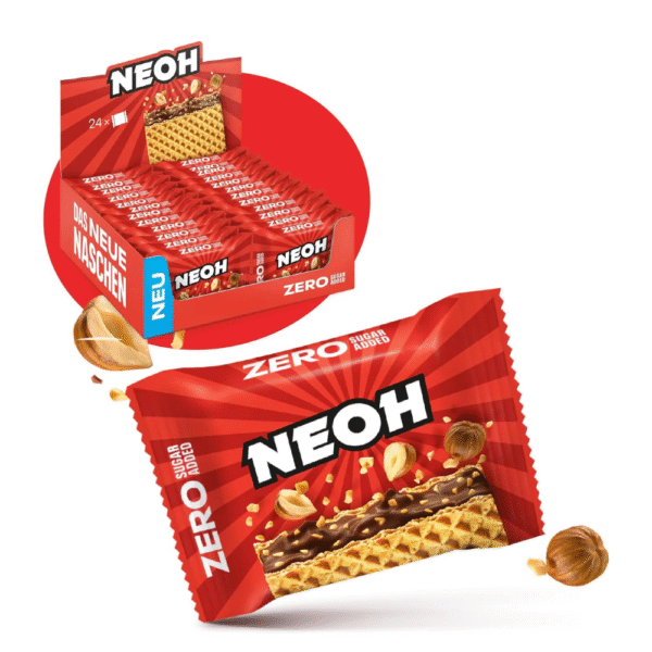 NEOH Hazelnut Crunch Wafers | 1g Sugar, 95 kcal, 21g